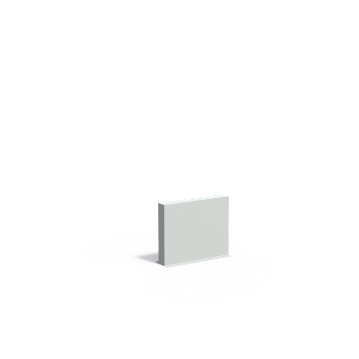 PW5.3 9016 (op=op) - Polyester,ADEZZ sale,Muren RAL 9016,1000 x 150 x 800 mm