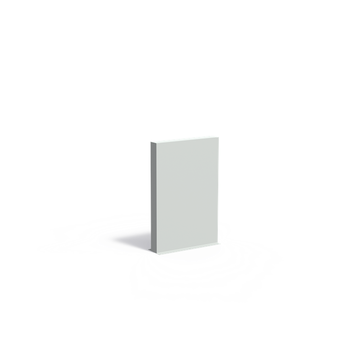 PW5.1 9010 (op=op) - Polyester,ADEZZ sale,Muren RAL 9010,1000 x 150 x 1500 mm