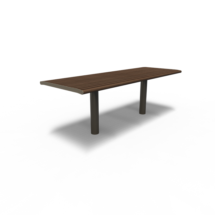 COTA.2300.ZnRc.BX bamboe - Gecoat staal,Tafels,COBE tafel,2300 x 842 x 925 mm
