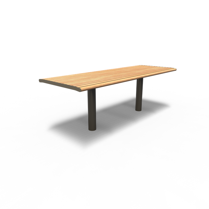 COTA.2300.ZnRc garapa - Gecoat staal,Tafels,COBE tafel,2300 x 842 x 925 mm