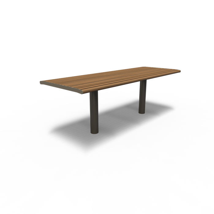 COTA.2300.ZnRc.KE kebony - Gecoat staal,Tafels,COBE tafel,2300 x 842 x 925 mm